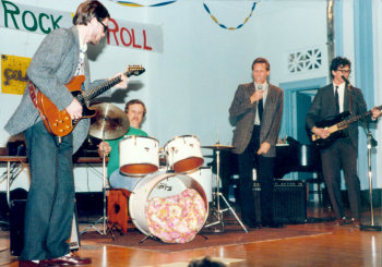 Butch's band, The Special Heads--Jon Goin, Butch on drums, Jamie Cloyd, and George Zimmerman--1986-87