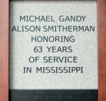 Michael Gandy Alison Smitherman Honoring 63 Years of Service in Mississippi