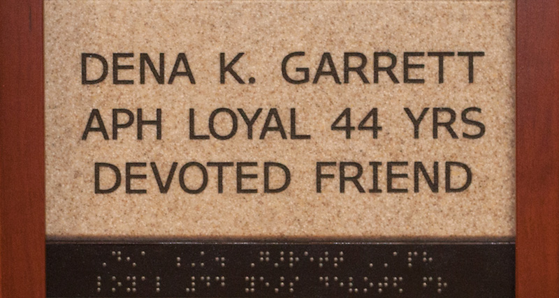 Dena K. Garrett, APH Loyal 44 Years, Devoted Friend