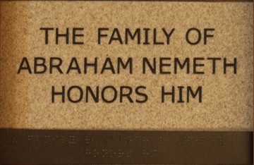 The Family of Abraham Nemeth Honors Him