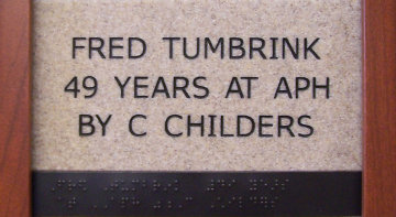 Fred Tumbrink 49 years at APH by C Childers
