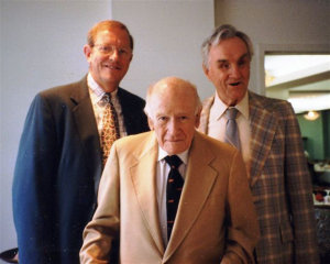 Russell Williams with inductees Richard Welsh (left) and Warren Bledsoe (center)