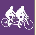 Tandem Cycling Icon