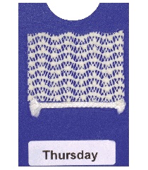 1/8-inch wide rope and a 2-inch by 1½-inch piece of Dycem adhered to the center of the card