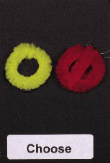 versions of YES and NO shapes using yellow and red pipe cleaners adhered to the card