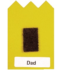 piece of leather for Dad card