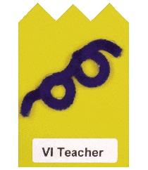 pipe cleaner in the shape of eyeglasses on the card