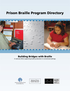 Prison Braille Program Directory