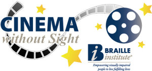 Cinema without Sight Braille Institute Logo