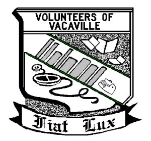 Logo: Volunteers of Vacaville Fiat Lux