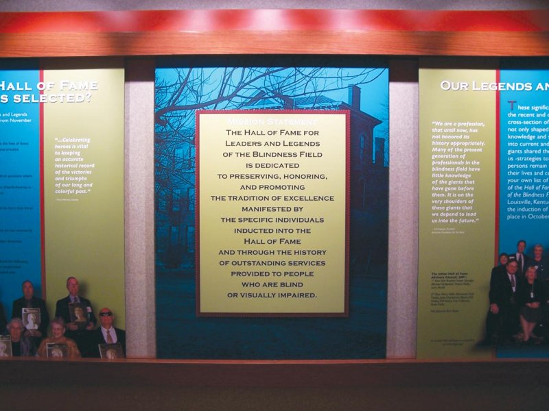 The center entry panel shares the mission of the Hall