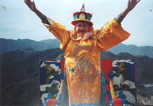 Collins at the Great Wall of China