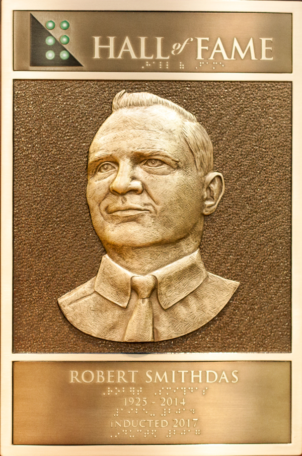 Robert Smithdas' Hall of Fame Plaque