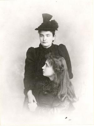 1893, Portrait photograph of Helen Keller (seated) and Anne Sullivan. Photo courtesy of the American Foundation for the Blind, Helen Keller Archives.