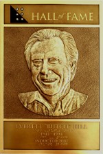 Butch Hill's Hall of Fame Plaque