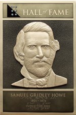 Samuel Gridley Howe's Hall of Fame Plaque.