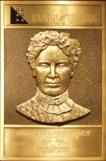 Anne Sullivan's Hall of Fame Plaque