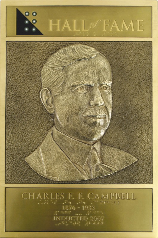 Charles Campbell's Hall of Fame Plaque