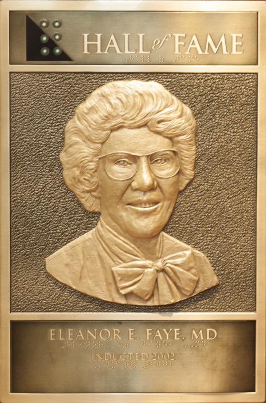 Eleanor E. Faye's Hall of Fame Plaque