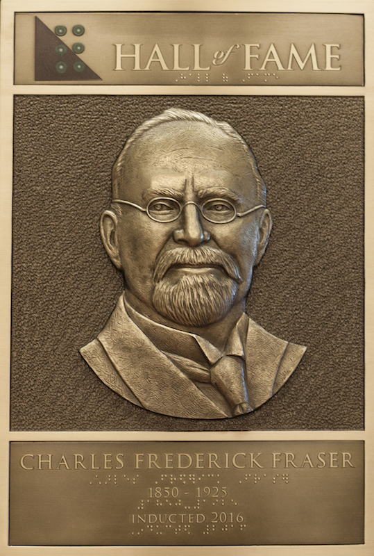 Sir Charles Frederick Fraser's Hall of Fame Plaque