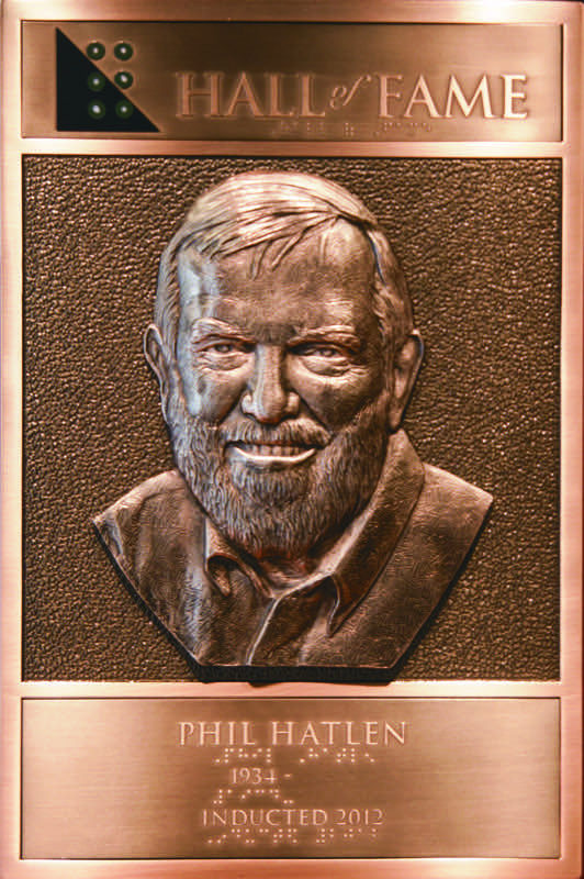 Phil Hatlen's Hall of Fame Plaque