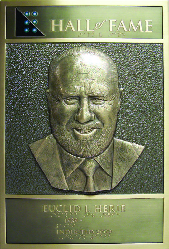 Euclid Herie's Hall of Fame Plaque