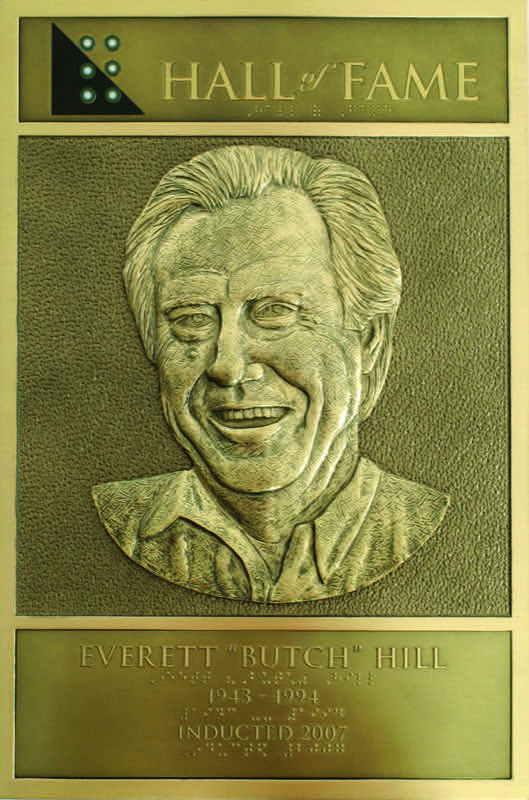 Butch Hill's Hall of Fame Plaque