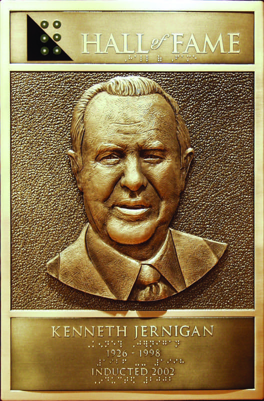 Kenneth Jernigan's Hall of Fame Plaque