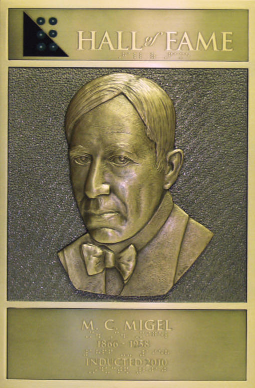 M.C. Migel's Hall of Fame Plaque