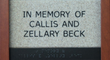 In Memory of Callis and Zellary Beck