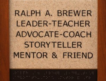 Ralph A. Brewer Leader - Teacher Advocate - Coach Storyteller Mentor & Friend