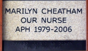 Marilyn Cheatham Our Nurse APH 1979-2006
