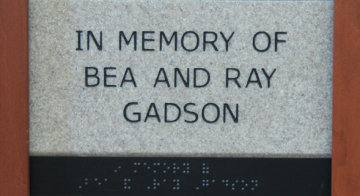 In Memory of Bea nad Ray Gadson