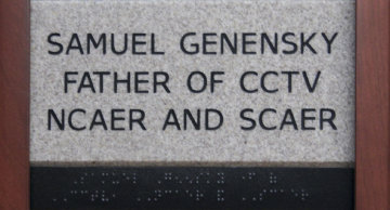 Samuel Genensky Father of CCTV NCAER and SCAER
