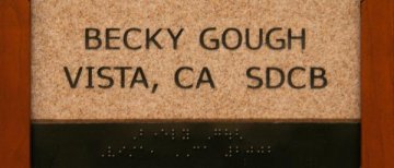 Becky Gough Vista CA SDCB