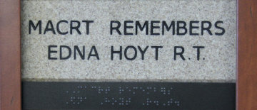 MACRT Remembers Edna Hoyt R. T.
