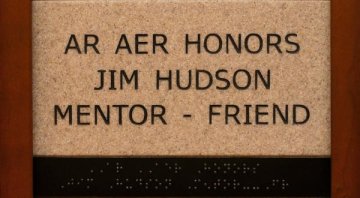 AR AER Honors Jim Hudson Mentor - Friend