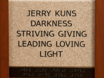 Jerry Kuns Darkness Striving Giving Leading Loving Light