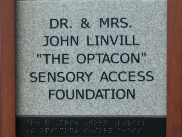 Dr. & Mrs. John Linvill 'The Optacon' Sensory Access Foundation