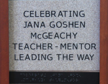 Celebrating Jana Goshen McGeachy Teacher-Mentor Leading the Way