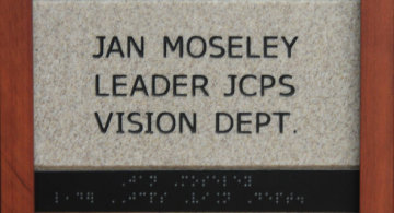 Jan Moseley Leader JCPS Vision Dept.