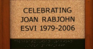 Celebrating Joan Rabjohn ESVI 1979 - 2006