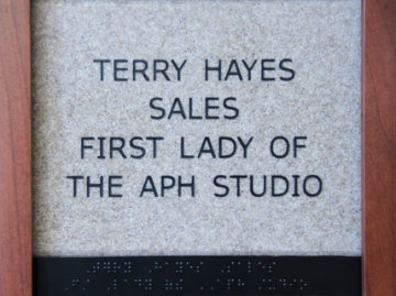 Terry Hayes Sales First Lady of the APH Studio
