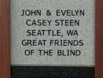 John & Evelyn Casey Steen Seattle, WA Great Friends of the Blind