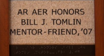 AR AER Honors Bill J. Tomlin Mentor - Friend, '07
