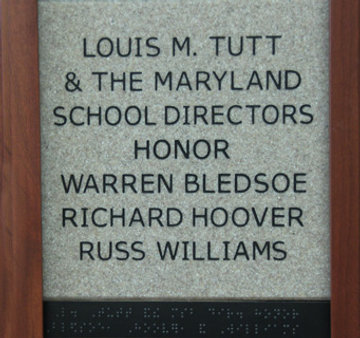 Louis M. Tutt & The Maryland School Directors Honor Warren Bledsoe Richard Hoover Russ Williams