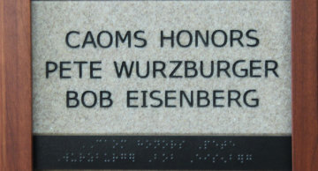 CAOMS Honors Pete Wurzburger Bob Eisenberg