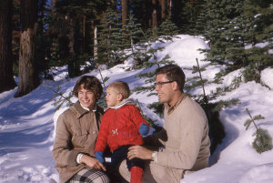 the Tuttles, Dean, Naomi, and Ray, at Yosemite, Thanksgiving, 1963