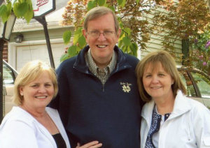 Richard Welsh with his sisters, Eileen Quolke (left) and Maureen Marincic