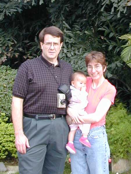 The Anderson family: Scott, Christine, and Kyra